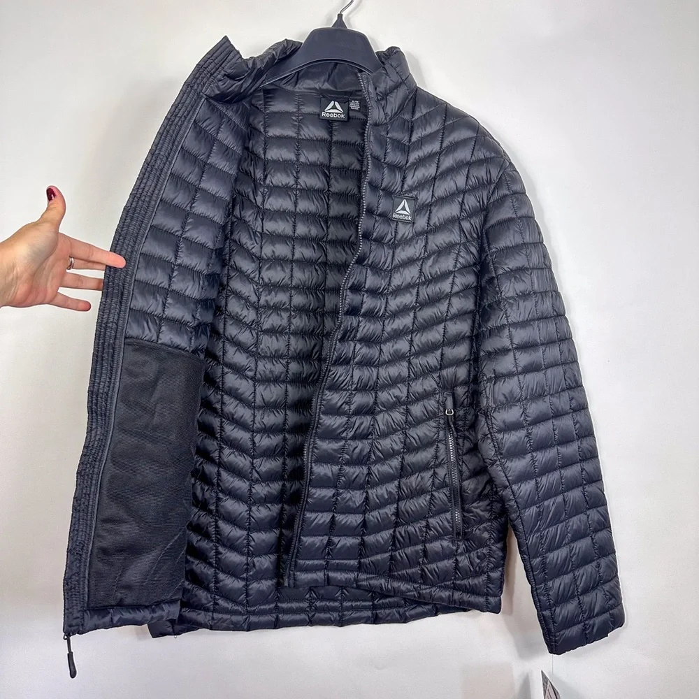 Reebok Black Glacier Shield Quilted Puffer Jacket - Picture 8 of 9